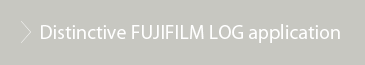 Distinctive FUJIFILM LOG application